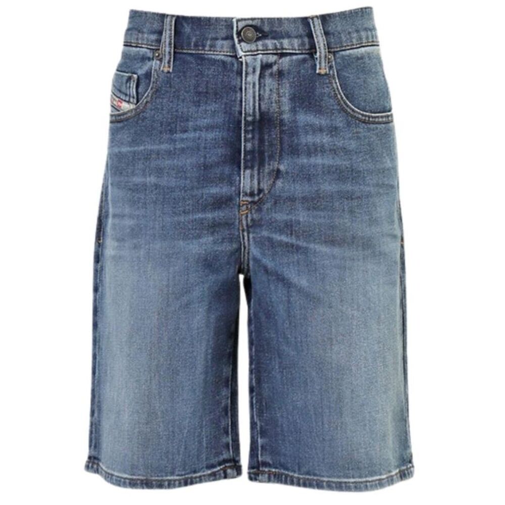 Diesel Mens D-Strukt Jean Shorts / Medium Blue